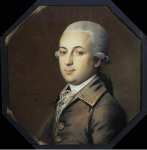 Schmidt Johann Heinrich Portrait of Young Man with Powdered Hair - Hermitage